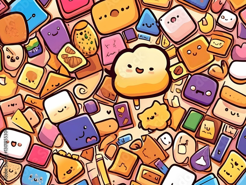 Cute Doodle Illustration Ba...