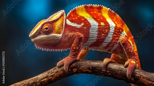Realistic Chameleon Reptile...