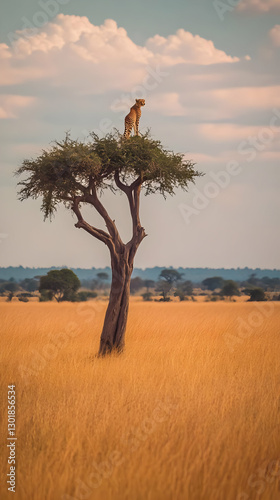 Photo Majestic Cheetah on A...