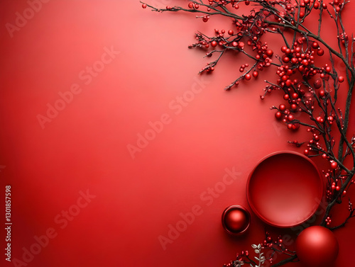 Red Illustration Background...