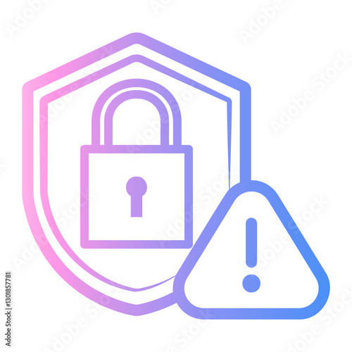 cyber security Line Gradient Icon