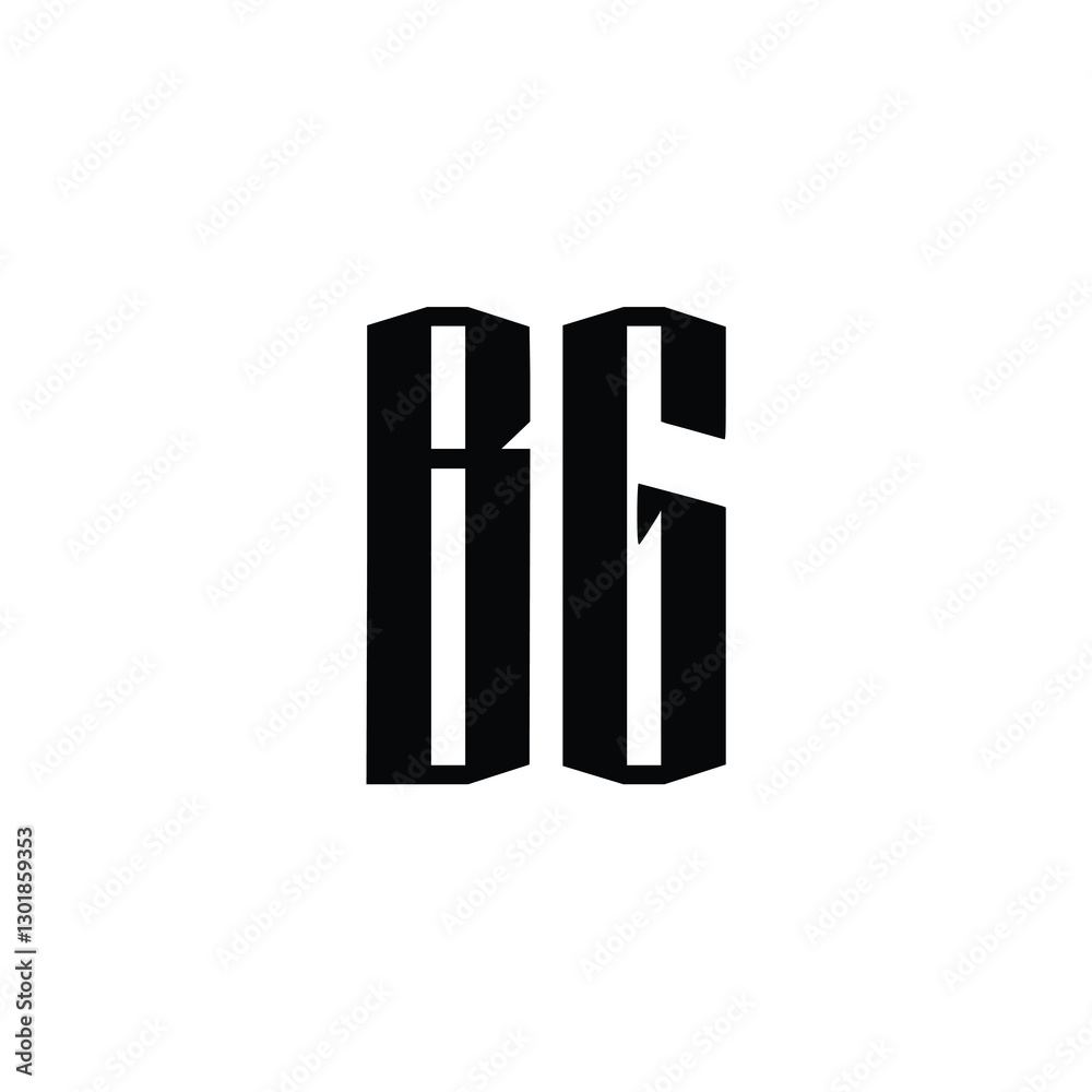 BG monogram logo design letter text name symbol monochrome logotype alphabet character simple logo BG monogram logo design letter text name symbol monochrome logotype alphabet character simple logo