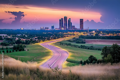 Photo - Cityscape Sunset Hi...