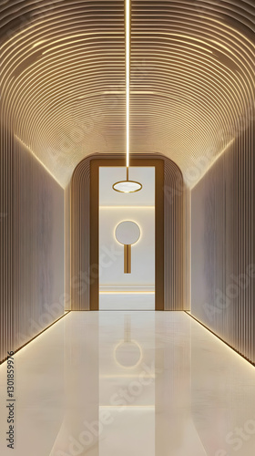 3D Illustration Modern Hall...