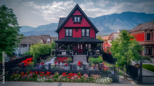 Photo Red Victorian House G...