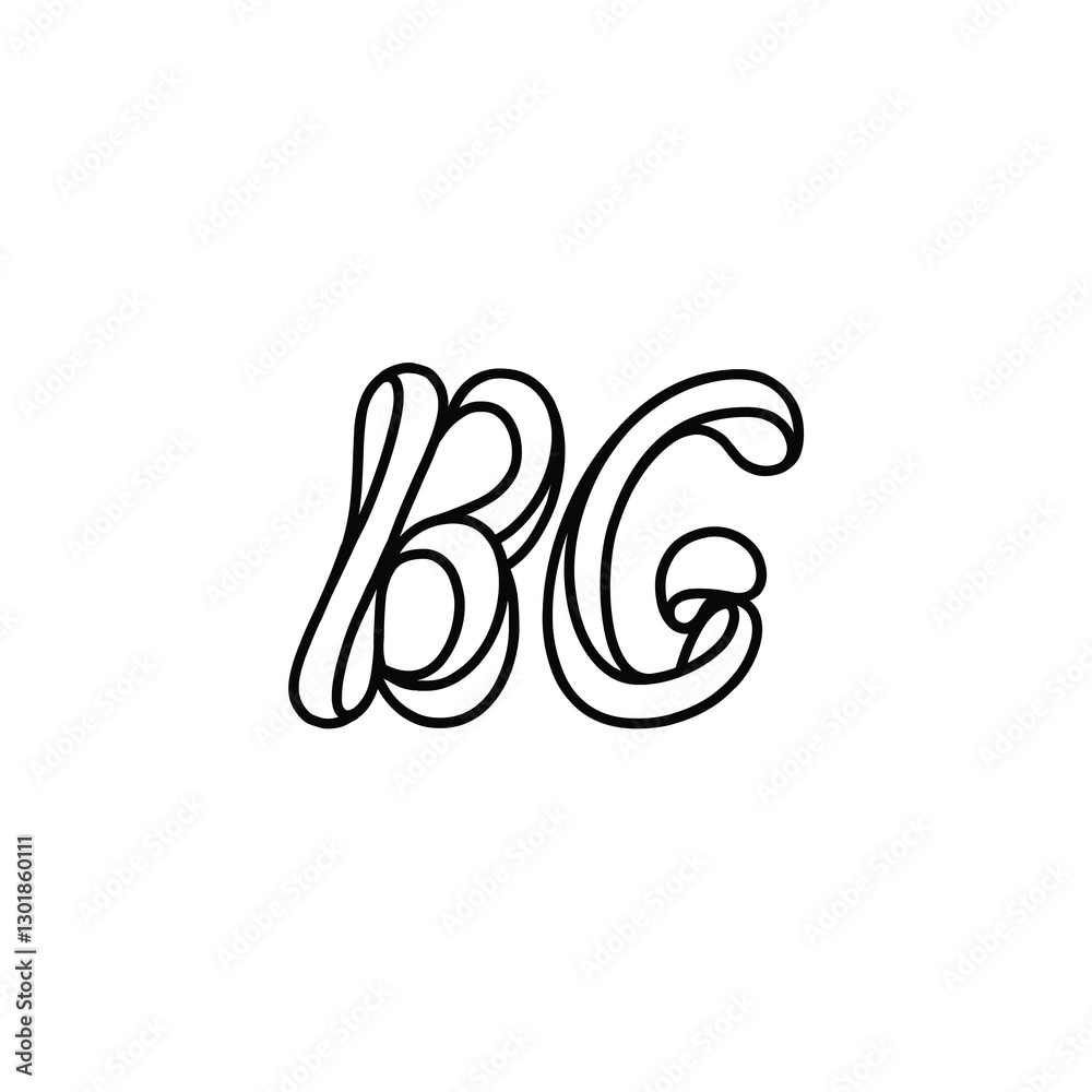 BG monogram logo design letter text name symbol monochrome logotype alphabet character simple logo BG monogram logo design letter text name symbol monochrome logotype alphabet character simple logo