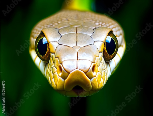 Photo Close-up Snake Head S...
