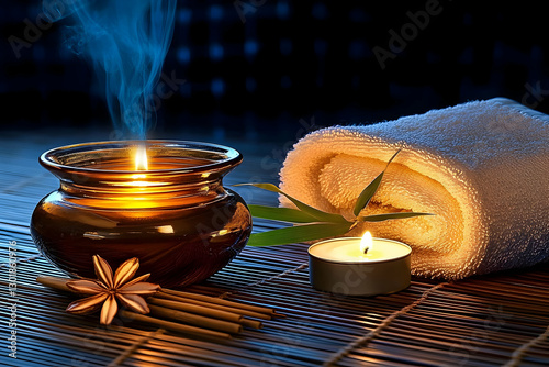 Photo Tranquil Spa Scene Ca...
