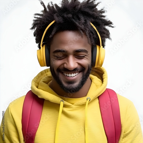Photo, Man Enjoying Music, ...