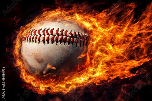 Illustration of Flaming Bas...
