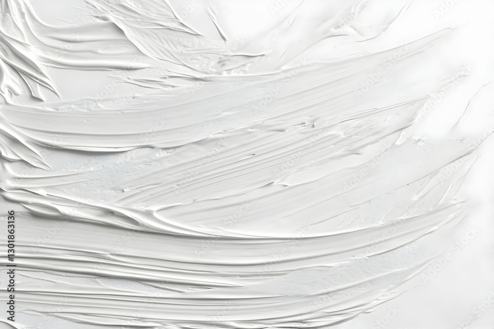 Obraz premium Abstract Background - White Paint Texture Illustration