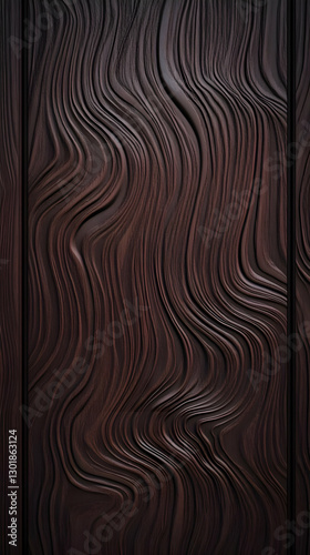 3D Illustration Dark Wood G...