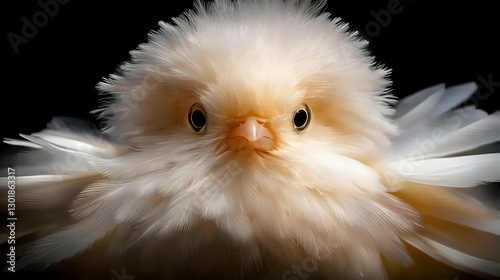 Fluffy Chick Photo, White F...