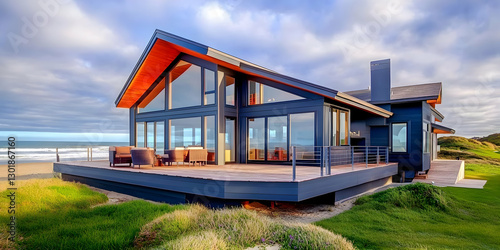 Photo Modern Beach House Oc...