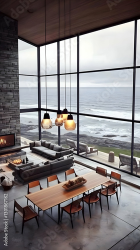 Illustration Ocean View Hom...