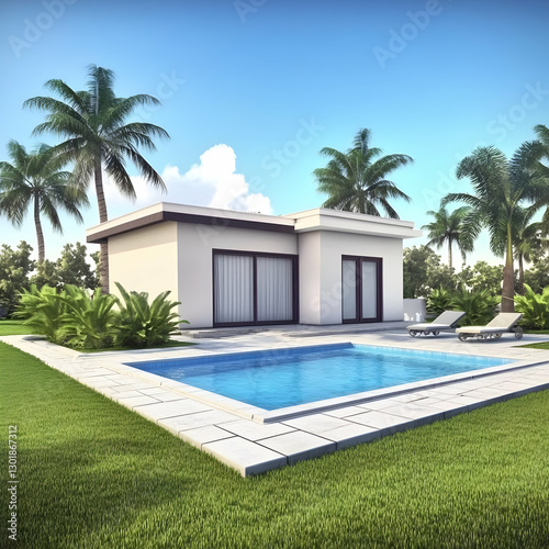3D Illustration Tropical Vi...