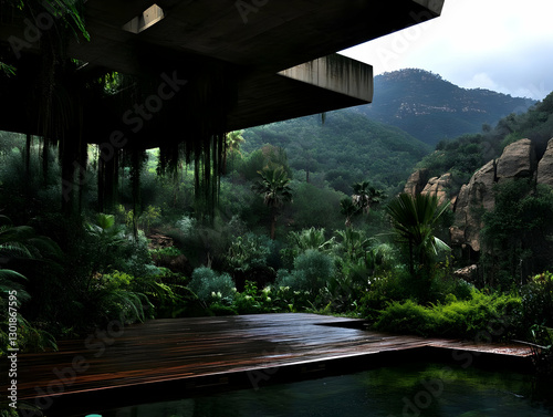 Photo Lush Green Jungle Oas...