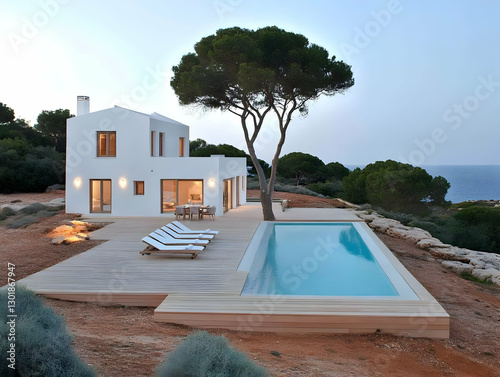 Photo Modern White Villa, P...
