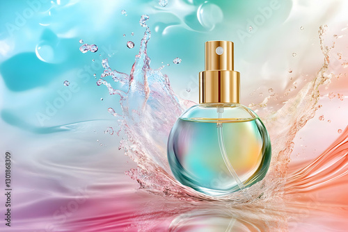 3D Illustration, Perfume Bo...
