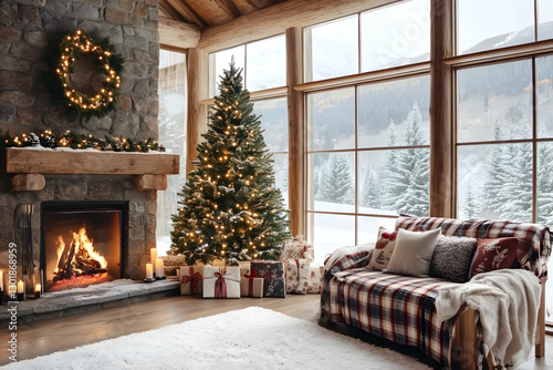Photo Cozy Cabin Christmas ...