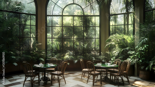 3D Illustration Indoor Gard...