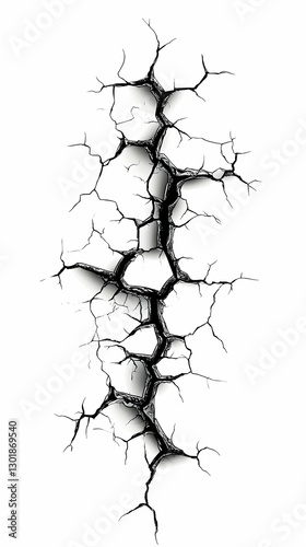 Cracked Surface Illustratio...