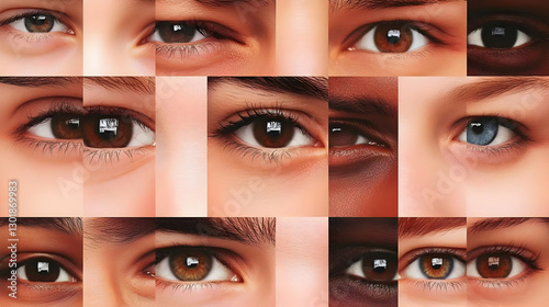 Illustration Diverse Eyes C...