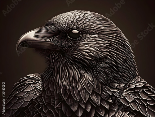 Illustration Dark Bird Feat...