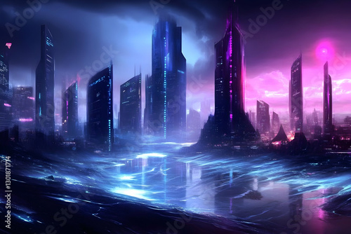 Illustration - Futuristic C...
