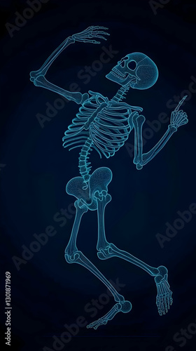 3D Illustration- Skeleton, ...