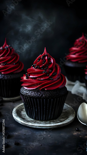 Photo Dark Chocolate Cupcak...