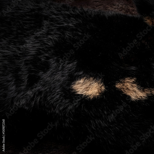 Photo Black and Brown Fur T...