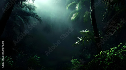 Illustration Dark Rainy Jun...