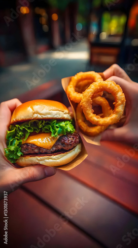 Photo of Burger and Onion R...