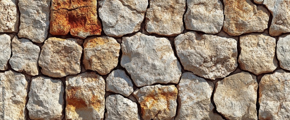 Obraz premium Rustic Stone Wall Texture