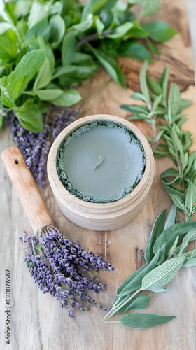 Photo Green Clay Mask with ...