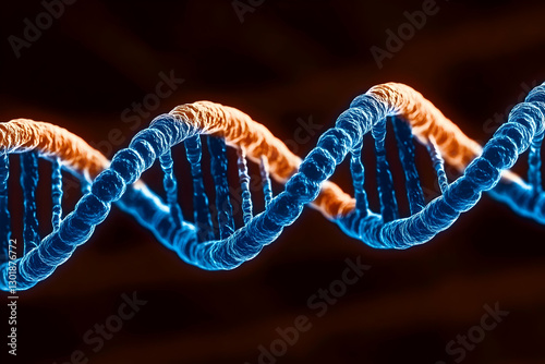 3D Illustration DNA Helix G...