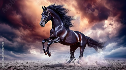 Illustration - Black Horse ...