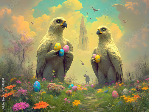 Illustration - Easter Eagle...