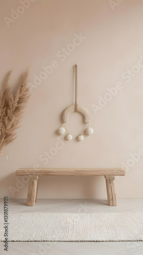 Neutral Boho Wall Decor Ill...