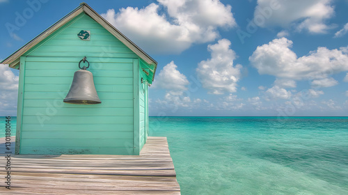 Tranquil Seascape: Mint Gre...