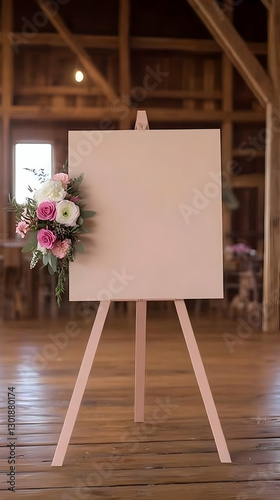Photo Blank Canvas Sign Wed...