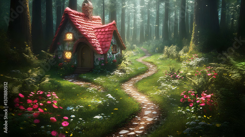 Enchanted Forest Cottage 3D...