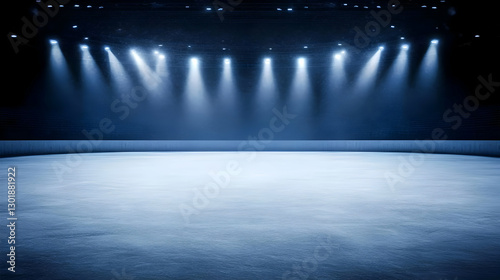 3D Illustration Empty Ice R...
