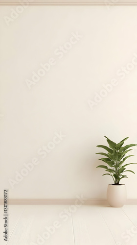 Illustration Empty Room Whi...