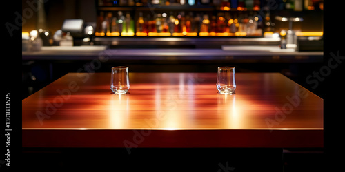 Photo: Empty Glasses on Tab...