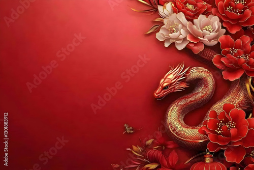 Illustration Red Dragon Peo...