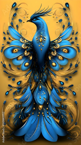 Illustration Majestic Blue ...