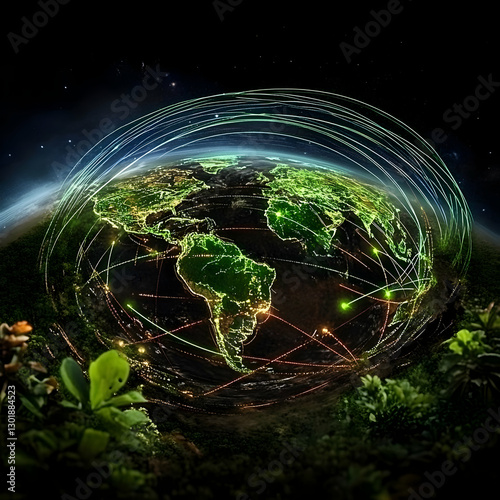 Illustration Green Earth Gl...