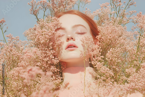 Photo Beauty Woman Pink Flo...